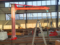 Кран консольный поворотный ручной TOR PSJ45050 500 кг, высота 4 м, стрела 5 м