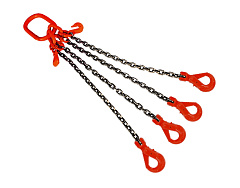 Строп цепной TOR 4СЦ г/п 17,0 т 2,0 м с укорачивающими и самозакрывающимися крюками Строп цепной TOR 4СЦ г/п 17,0 т 2,0 м с укорачивающими и самозакрывающимися крюками