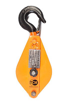 Блок монтажный однорольный с крюком TOR 2 т с откидной щекой (K)#