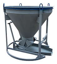 Бадья для бетона «Рюмка» 1,5 (БН-1,5), с лотком 600х1500 мм усиленная Бадья для бетона «Рюмка» 1,5 (БН-1,5), с лотком 600х1500 мм усиленная