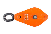 Блок монтажный однорольный с  ушком TOR 3,2 т с откидной щекой