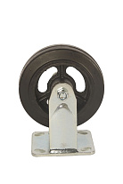 Колесо большегрузное неповоротное FCd 63 150 мм обрезиненное (F)