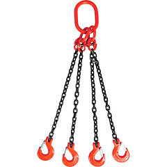 Строп цепной TOR 4СЦ г/п 11,2 т 4,0 м с самозакрывающимися крюками