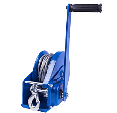 Лебедка ручная барабанная TOR ЛБ-1800 (BHW) г/п 0,81 т длина троса 10 м