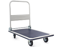 Тележка платформенная 150 кг TOR PH150 (740х480) со складной ручкой (резиновые колеса 100 мм)