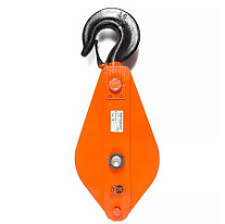 Блок монтажный однорольный с крюком TOR 5 т с откидной щекой (T)#