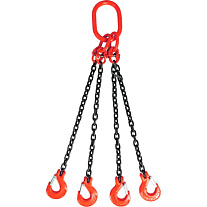 Строп цепной TOR 4СЦ г/п 26,5 т 6,0 м с самозакрывающимися крюками Строп цепной TOR 4СЦ г/п 26,5 т 6,0 м с самозакрывающимися крюками