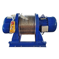 Лебедка электрическая 1500кг 100м с канатом 380В TOR KDJ PRO