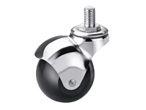 Колесо мебельное поворотное резиновое SCmt 25 50 мм с болтом Колесо мебельное поворотное резиновое SCmt 25 50 мм с болтом