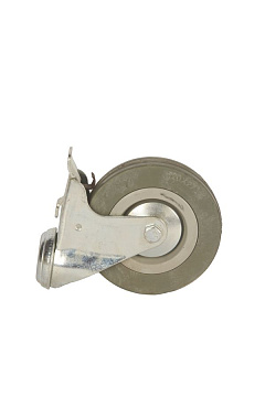 Колесо аппаратное поворотное SChgb 55 120 мм под болт с тормозом (F)