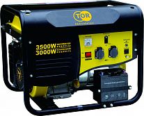 Генератор бензиновый TOR TR3500 3,0кВт 220В 15л с ручным запуском