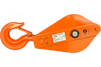 Блок монтажный однорольный с крюком TOR 5 т с откидной щекой (S)#