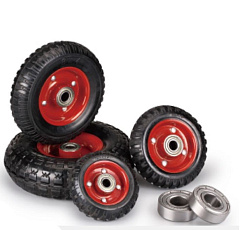 Колесо большегрузное P 160 160 мм резина с протектором, на ось (N)