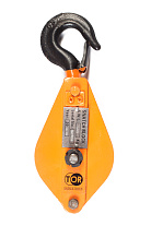 Блок монтажный однорольный с крюком TOR 1 т с откидной щекой (T)* Блок монтажный однорольный с крюком TOR 1 т с откидной щекой (T)*